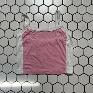 pink striped urban outfitters tank size small